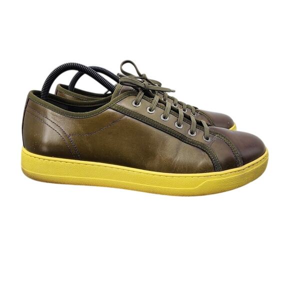 Salvatore Ferragamo Men\'s Fulton Leather Sneakers Size 9‎ EE Wide Width main image 9